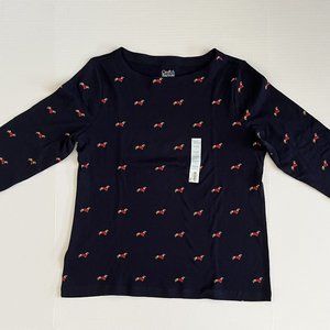 Christmas Dachshund Croft & Barrow Top NWT